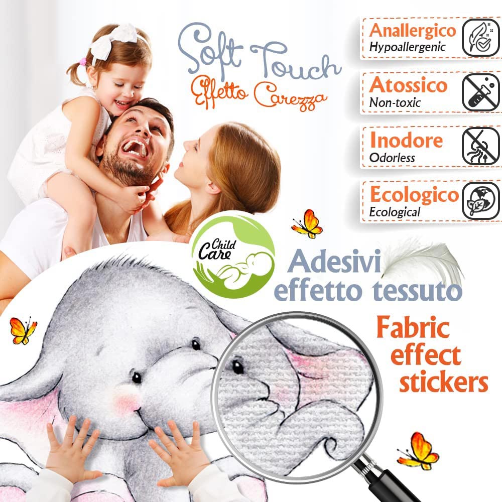 Numeri adesivi bambini animali - TenStickers