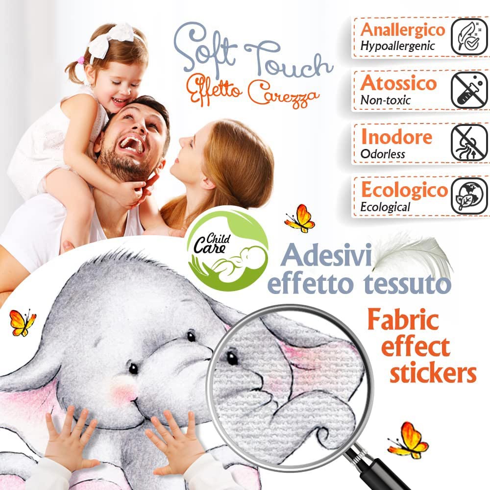 Sticker Bambini Baby Giungla - Adesivi Murali
