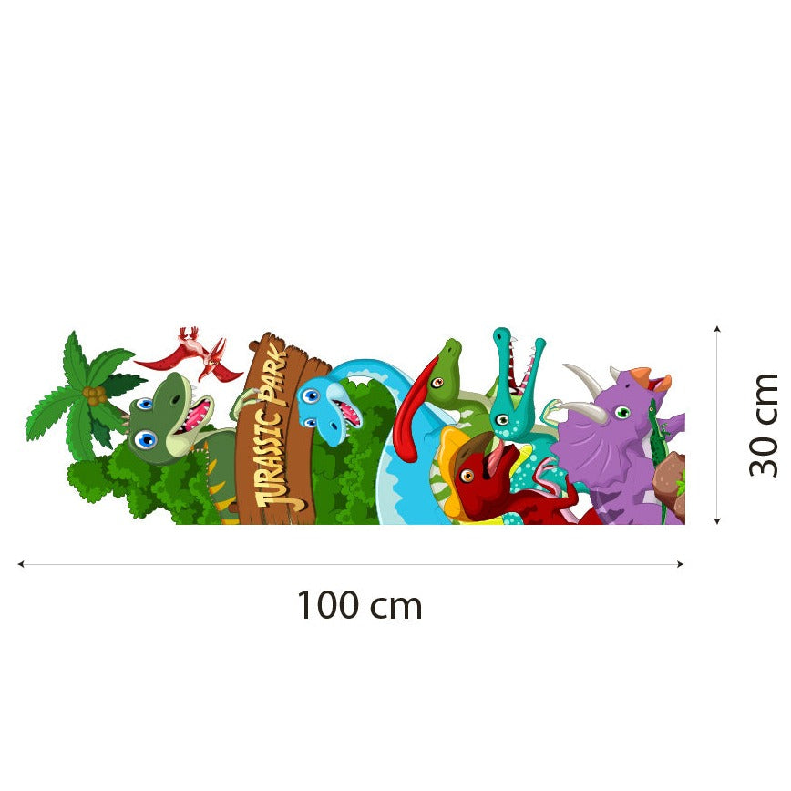 Sticker Bambini con Jurassic park - Adesivi Murali