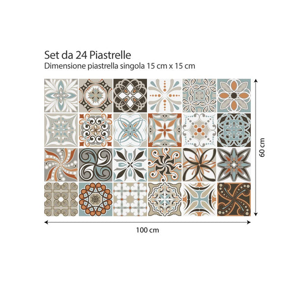 30x30cm Adesivi autoadesivi in ​​​​PVC Piastrelle Pannelli per pareti  Piastrelle Decori Pannelli 3d / 10 pezzi (PCV06)