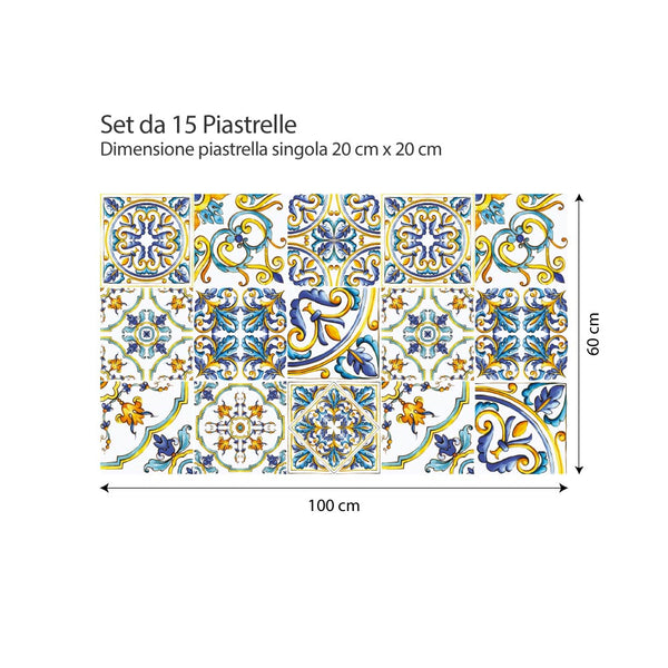 36 adesivi per piastrelle formato 15x15 cm - PS00078 Adesivi in