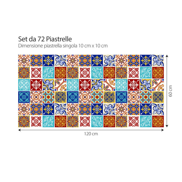 Rabat | Adesivi per piastrelle 10 piastrelle 20x20 cm