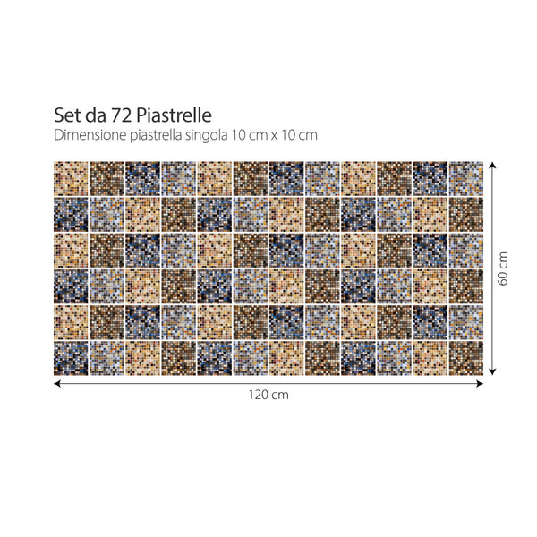 Piastrelle PVC autoadesive - Mosaico luminoso - Adesivi Murali