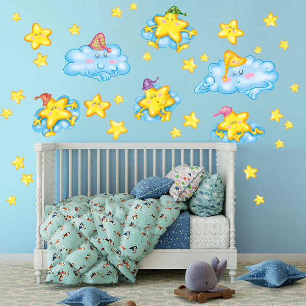 Sticker Bambini con Notte stellata - Adesivi Murali