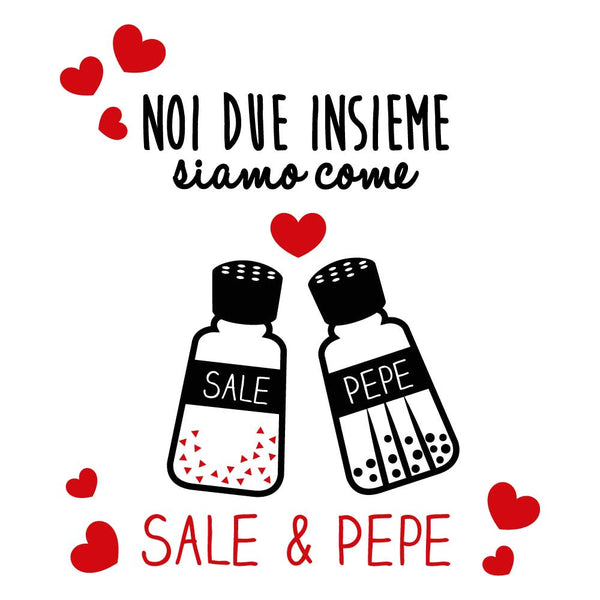 Sticker murale Cucina Sale e pepe - Adesivi Murali