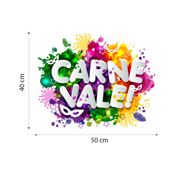 Vetrofania Carnevale millecolori - Adesivi Murali