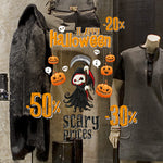 1 Set SQ629 Vetrofanie elettrostatiche per Halloween Decorazione per feste  Adesivi biadesivi per pareti in vetro per finestre, Specifica: Scheletro di  Halloween